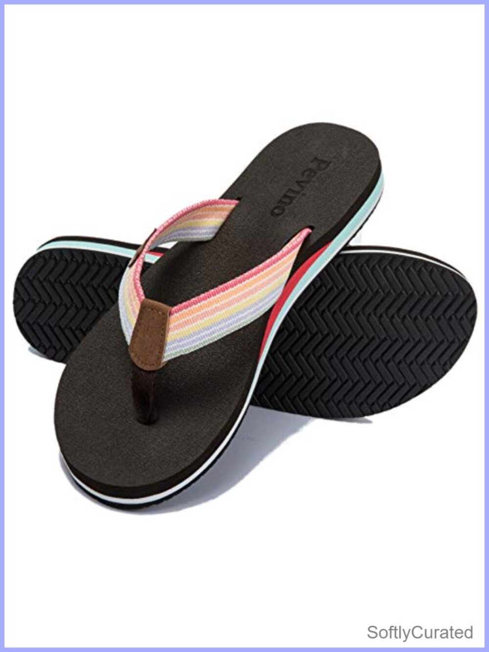 Women's Orthotic Flip Flops Comfortable Yoga Mat Thong Sandal Arch Support